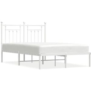 vidaXL Metallbettgestell Weiß 120x190 cm - Bettgestell vidaXL Metallbettgestell Weiß 120x190 cm - Bettgestell