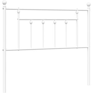 vidaXL White Metal Headboard - 107 cm Headboard for Bed Frame vidaXL White Metal Headboard - 107 cm Headboard for Bed Frame