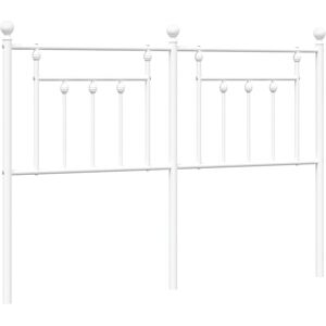 vidaXL Headboard Metal White 135 cm - Headboard vidaXL Headboard Metal White 135 cm - Headboard