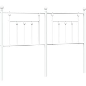 vidaXL White Metal Headboard 150 cm - Headboard vidaXL White Metal Headboard 150 cm - Headboard