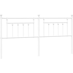 vidaXL Metal Headboard 193 cm White - Headboard for Bed vidaXL Metal Headboard 193 cm White - Headboard for Bed