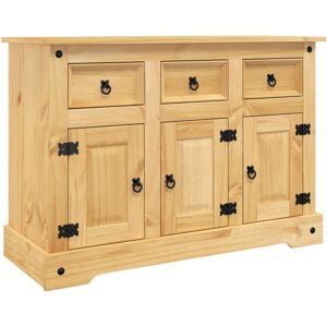 vidaXL Corona Marron Bois Massif Buffet - Rangement Salon - Publicité vidaXL Corona Marron Bois Massif Buffet - Rangement Salon - Publicité