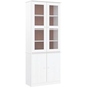 vidaXL ALTA Vitrine Rustique Blanche - Vitrine - Publicité vidaXL ALTA Vitrine Rustique Blanche - Vitrine - Publicité