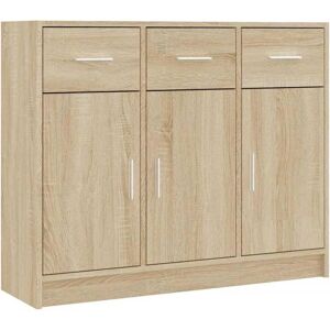 vidaXL Sonoma Oak Sideboard Storage Cabinet - Sideboard, Highboard, Cupboard vidaXL Sonoma Oak Sideboard Storage Cabinet - Sideboard, Highboard, Cupboard