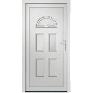 vidaXL Hvid PVC Yderdør - Yderdør vidaXL Hvid PVC Yderdør - Yderdør