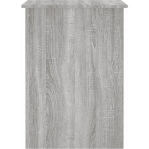 vidaXL Grey Sonoma Engineered Wood Desk - Office Study Table vidaXL Grey Sonoma Engineered Wood Desk - Office Study Table