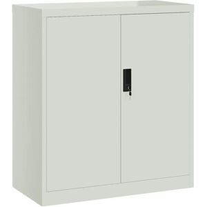 Armoire archivador en acier gris clair vidaXL - 79x40x90 cm - Publicité Armoire archivador en acier gris clair vidaXL - 79x40x90 cm - Publicité