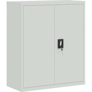 vidaXL Office Cabinet Light Grey 90x40x105 cm Steel - Office Storage vidaXL Office Cabinet Light Grey 90x40x105 cm Steel - Office Storage