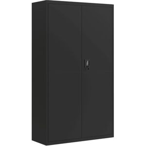 vidaXL File Cabinet Locking Office Storage Cabinet Filing Cabinet Black Steel vidaXL File Cabinet Locking Office Storage Cabinet Filing Cabinet Black Steel