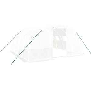 vidaXL Greenhouse with Steel Frame White 4x4x2 m - Greenhouse vidaXL Greenhouse with Steel Frame White 4x4x2 m - Greenhouse