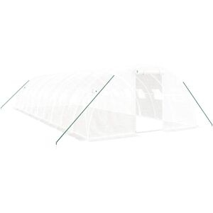 vidaXL kasvihuone 10x4x2 m terjesztéssel - Valkoinen - Kasvihuone vidaXL kasvihuone 10x4x2 m terjesztéssel - Valkoinen - Kasvihuone