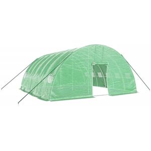 vidaXL Drivhus med stålramme 6x6x2,85m - Grønn - Drivhus vidaXL Drivhus med stålramme 6x6x2,85m - Grønn - Drivhus