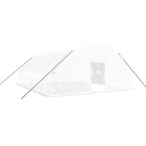 vidaXL Gewächshaus mit Stahlrahmen Weiß 48 m² 8x6x2,85 m - Gewächshaus vidaXL Gewächshaus mit Stahlrahmen Weiß 48 m² 8x6x2,85 m - Gewächshaus