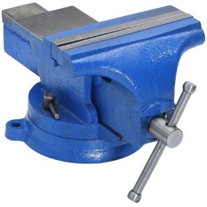 vidaXL Bench Vise 100mm Blue Cast Iron - Bench Vise vidaXL Bench Vise 100mm Blue Cast Iron - Bench Vise