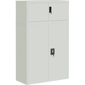 Armoire archivador gris clair 90x40x145 cm vidaXL - Armoire - Publicité Armoire archivador gris clair 90x40x145 cm vidaXL - Armoire - Publicité
