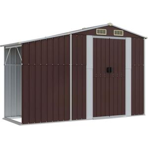 vidaXL Garden Shed Galvanised Steel - Garden Shed vidaXL Garden Shed Galvanised Steel - Garden Shed