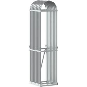 vidaXL Firewood Shelter - Firewood Storage - Galvanised Steel vidaXL Firewood Shelter - Firewood Storage - Galvanised Steel