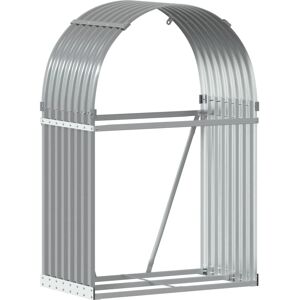 vidaXL Firewood Shelter - Firewood Storage - Galvanised Steel vidaXL Firewood Shelter - Firewood Storage - Galvanised Steel