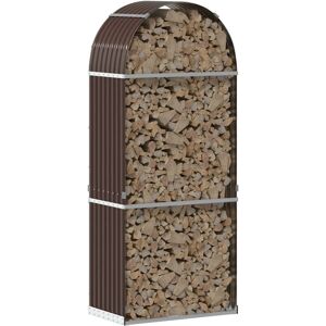 vidaXL Firewood Rack - Sturdy Steel Storage 80x45x190 cm vidaXL Firewood Rack - Sturdy Steel Storage 80x45x190 cm