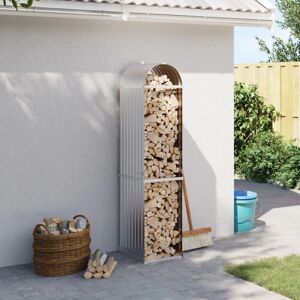 vidaXL Log Holder Firewood Rack - Firewood Shelter - Steel Storage vidaXL Log Holder Firewood Rack - Firewood Shelter - Steel Storage