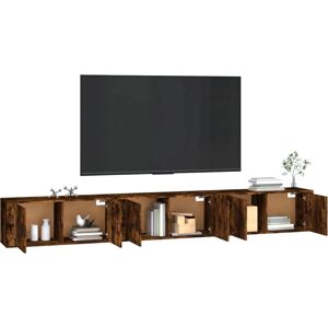 vidaXL Wall-mounted TV Cabinet Smoked Oak - Wall Mount vidaXL Wall-mounted TV Cabinet Smoked Oak - Wall Mount