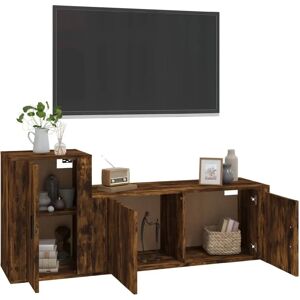 Maison Chic - Wall-Mounted TV Set with 2 Units - Classic Modern Design Maison Chic - Wall-Mounted TV Set with 2 Units - Classic Modern Design