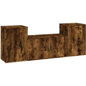 vidaXL 3188507 Smoked Oak TV Cabinet - TV Cabinet vidaXL 3188507 Smoked Oak TV Cabinet - TV Cabinet
