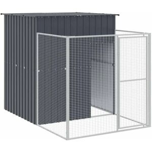 vidaXL Dog House with Run - Large Steel Kennel vidaXL Dog House with Run - Large Steel Kennel