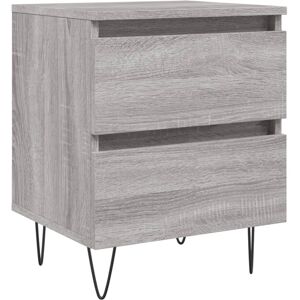 vidaXL Natbord - 2 Skuffer - Grå Sonoma - Natbord vidaXL Natbord - 2 Skuffer - Grå Sonoma - Natbord