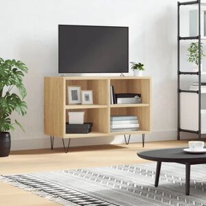 vidaXL TV Cabinet Sonoma Oak 69.5x30x50 cm Engineered Wood - TV Cabinet vidaXL TV Cabinet Sonoma Oak 69.5x30x50 cm Engineered Wood - TV Cabinet