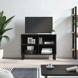 vidaXL TV Cabinet Black 69.5x30x50 cm Engineered Wood - TV Cabinet vidaXL TV Cabinet Black 69.5x30x50 cm Engineered Wood - TV Cabinet