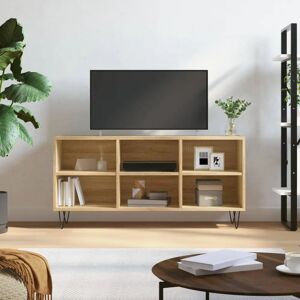 VidaXL Sonoma Oak TV Cabinet - 103.5x30x50 Cm - Modern Storage Furniture VidaXL Sonoma Oak TV Cabinet - 103.5x30x50 Cm - Modern Storage Furniture