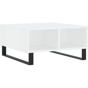 vidaXL 60x60x30 cm White Engineered Wood Coffee Table - Coffee Table vidaXL 60x60x30 cm White Engineered Wood Coffee Table - Coffee Table
