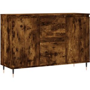 vidaXL Gerookte Eik Dressoir 104x35x70 cm - Opbergmeubel voor woonkamer vidaXL Gerookte Eik Dressoir 104x35x70 cm - Opbergmeubel voor woonkamer