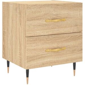 vidaXL Bedside Table Sonoma Oak - Bedside Cabinet with Drawers vidaXL Bedside Table Sonoma Oak - Bedside Cabinet with Drawers