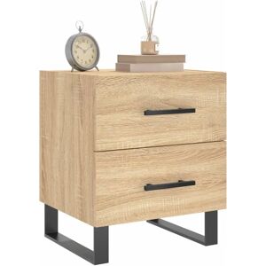 vidaXL Bedside Table Sonoma Oak 40x35x47.5 cm Engineered Wood Brown - Bedside Table vidaXL Bedside Table Sonoma Oak 40x35x47.5 cm Engineered Wood Brown - Bedside Table