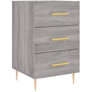 VidaXL Sonoma Grey Bedside Cabinet - 40x40x66 cm VidaXL Sonoma Grey Bedside Cabinet - 40x40x66 cm