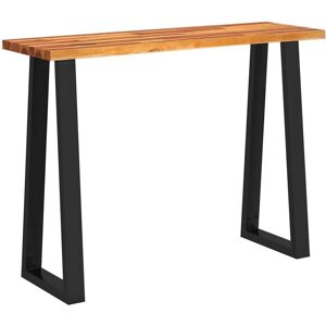 vidaXL Console Table with Live Edge - 110x35x80 cm - Solid Wood vidaXL Console Table with Live Edge - 110x35x80 cm - Solid Wood