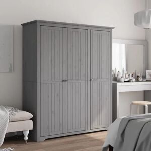 vidaXL BODO Grey Wardrobe - Storage for Clothes & Accessories vidaXL BODO Grey Wardrobe - Storage for Clothes & Accessories