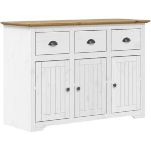 vidaXL Bodo Brown/White 115x43x79.5 cm Solid Wood Sideboard vidaXL Bodo Brown/White 115x43x79.5 cm Solid Wood Sideboard