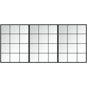 Ensemble de 3 Miroirs Muraux vidaXL 80x60cm Noir - Miroirs Muraux - Publicité Ensemble de 3 Miroirs Muraux vidaXL 80x60cm Noir - Miroirs Muraux - Publicité