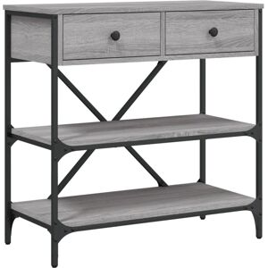 vidaXL Grey Sonoma Console Table - 75x34.5x75 cm vidaXL Grey Sonoma Console Table - 75x34.5x75 cm