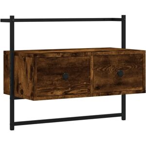 vidaXL 833455 Dulap TV din stejar afumat montat pe perete - Mobilier media vidaXL 833455 Dulap TV din stejar afumat montat pe perete - Mobilier media