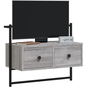 vidaXL 833456 Grey Sonoma Wall-mounted TV Cabinet - TV Cabinet vidaXL 833456 Grey Sonoma Wall-mounted TV Cabinet - TV Cabinet