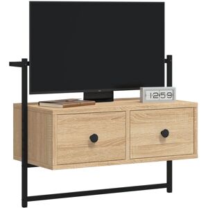 vidaXL TV Wall-mounted Sonoma Oak 100.5x30x51 cm - TV Cabinet vidaXL TV Wall-mounted Sonoma Oak 100.5x30x51 cm - TV Cabinet