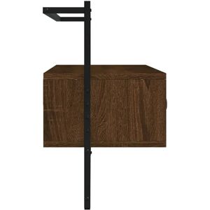 vidaXL 833462 Brown Oak Wall-mounted TV Cabinet - TV Cabinet vidaXL 833462 Brown Oak Wall-mounted TV Cabinet - TV Cabinet