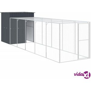 vidaXL Chicken Cage with Run - Galvanised Steel - 165x659x181 cm vidaXL Chicken Cage with Run - Galvanised Steel - 165x659x181 cm