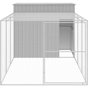 vidaXL Dog House with Run - Large Durable Steel Shelter vidaXL Dog House with Run - Large Durable Steel Shelter