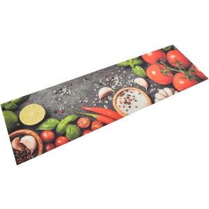 vidaXL Kitchen Rug Vegetables - Washable Multi Colors 45x150 cm vidaXL Kitchen Rug Vegetables - Washable Multi Colors 45x150 cm