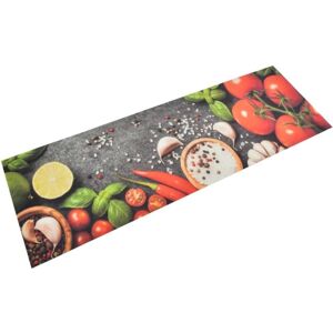 vidaXL Kitchen Rug Vegetables - Washable, Velvet, Multi colours vidaXL Kitchen Rug Vegetables - Washable, Velvet, Multi colours